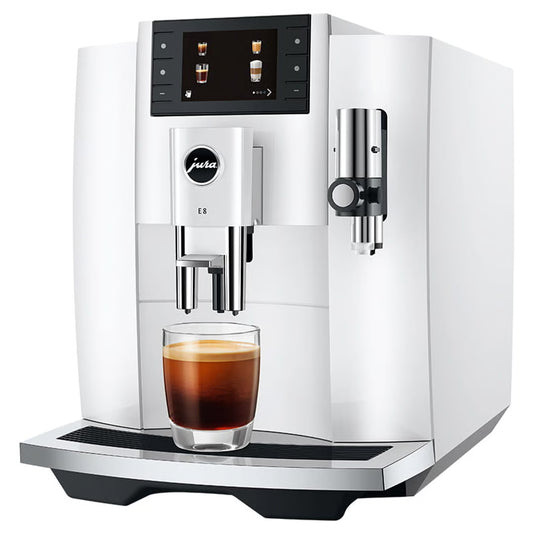 Jura E8 Piano Coffee Machine WHITE