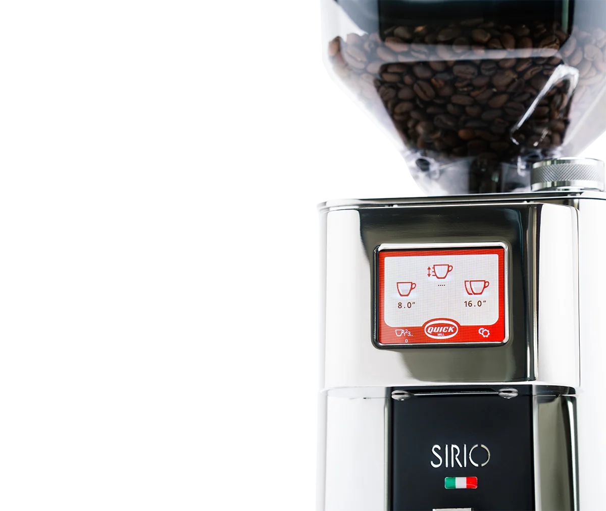Quick Mill Sirio Home Compact Coffee Grinder Stainless Steel
