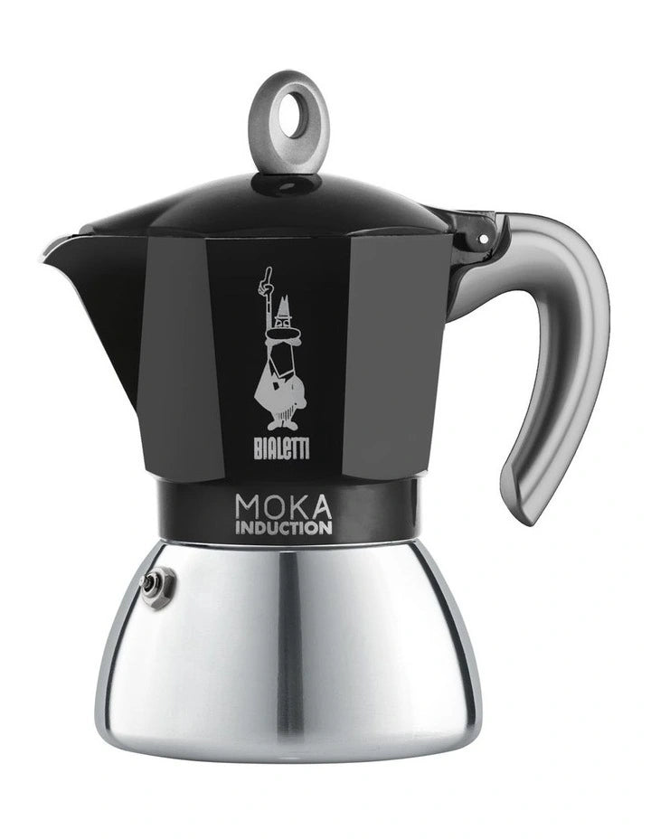 Bialetti Moka Induction Stovetop Coffee Maker (2 Cup) - Black