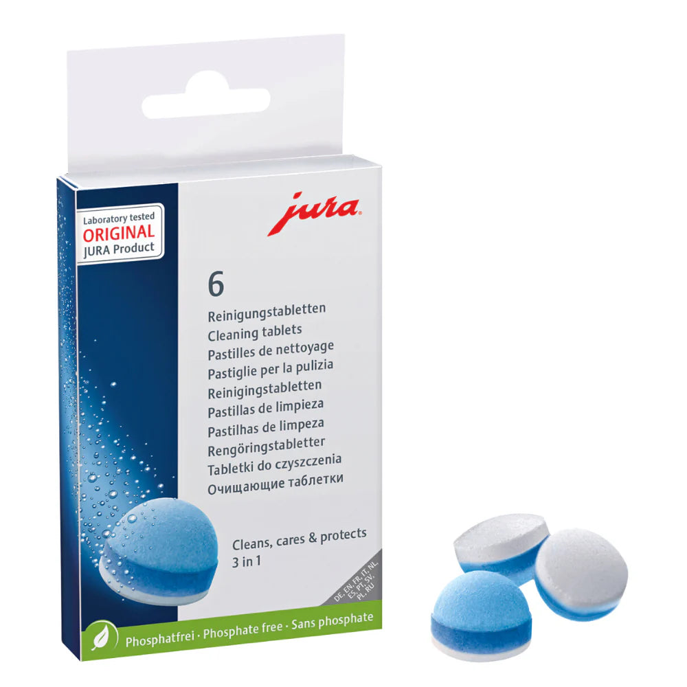 Jura 3-Phase Coffee Machine Cleaning Tablets (24225, 25045, 58710)