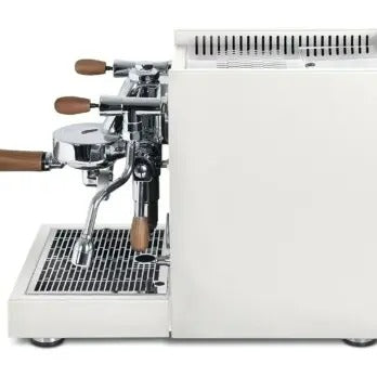 Quick Mill Rubino White Coffee Machine with Flick Levers