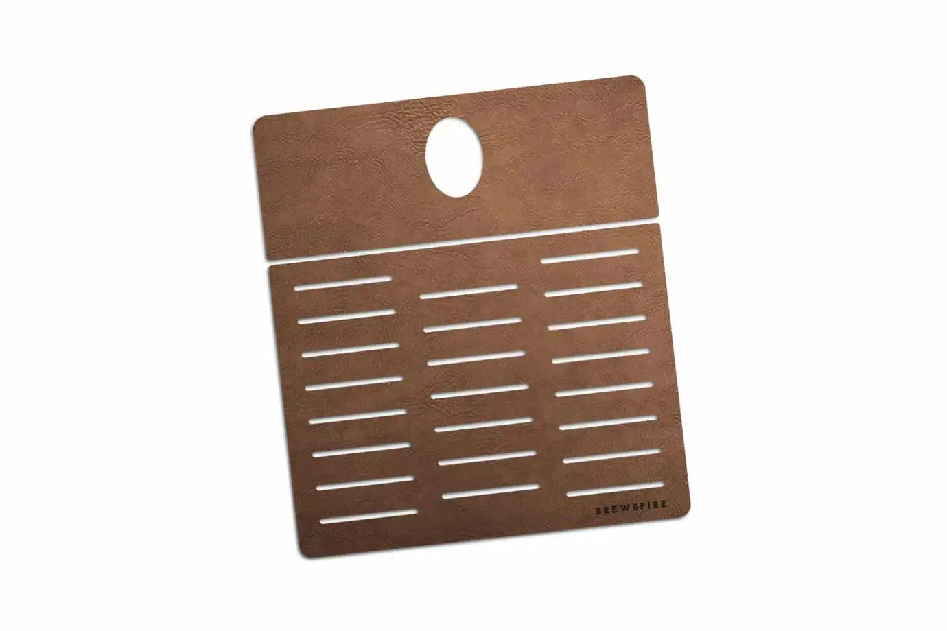 Protective Cover for Lelit Mara X Cognac displayed on a white background, showcasing its premium leather alternative.