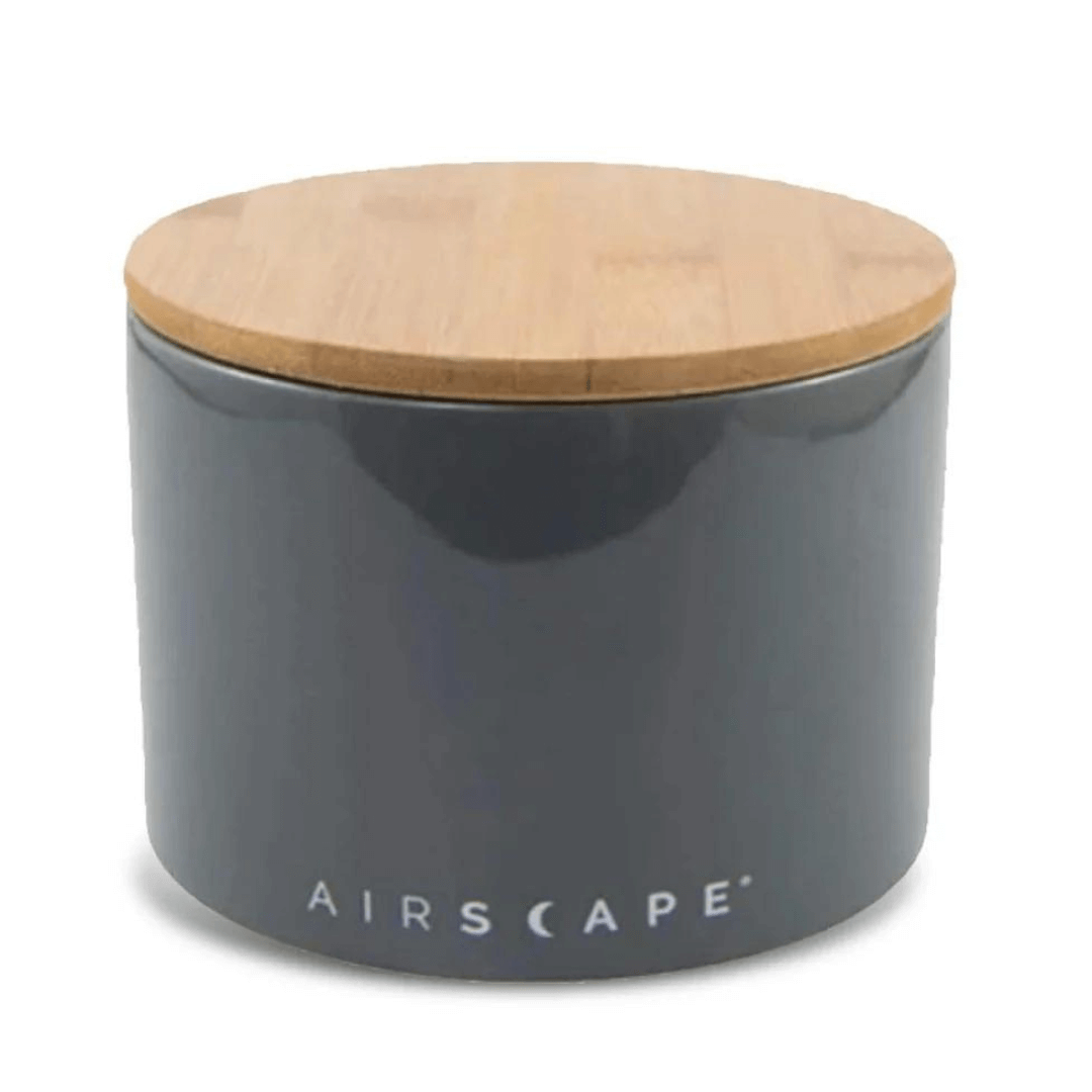 Airscape Ceramic 4" Small Slate Storage Container - {{ Espresso_Connect }}