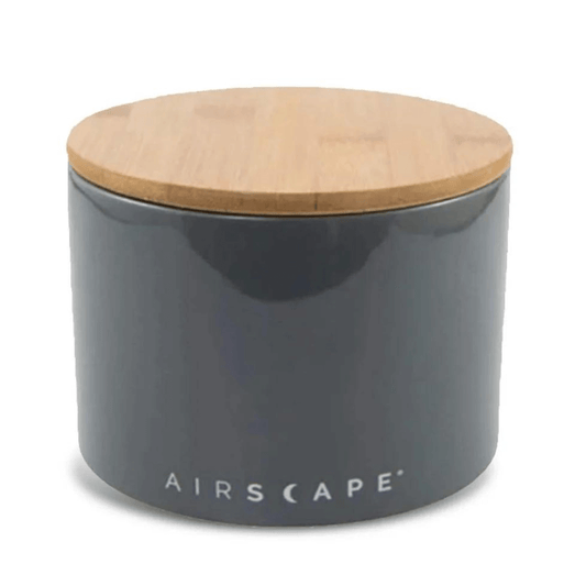 Airscape Ceramic 4" Small Slate Storage Container - {{ Espresso_Connect }}