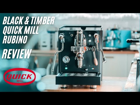 Quick Mill Rubino Schwarz Espresso Coffee Machine with Flick Levers