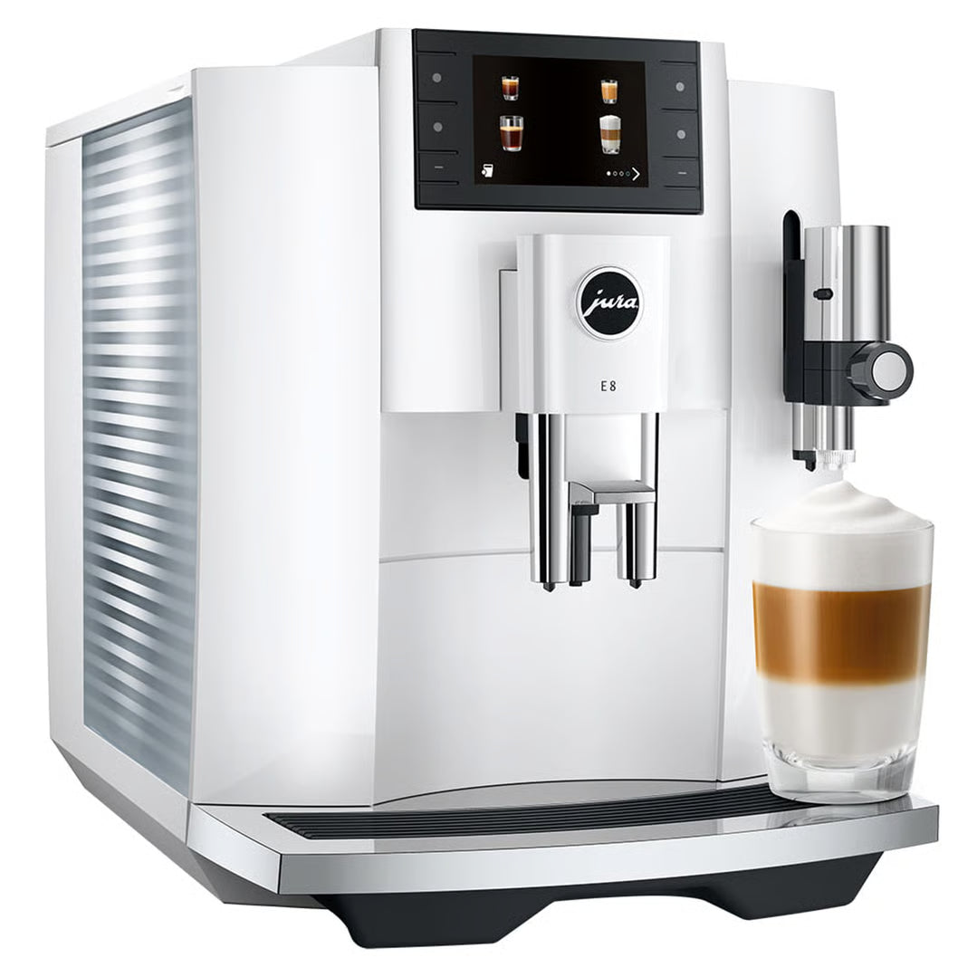 Jura E8 Piano Coffee Machine WHITE