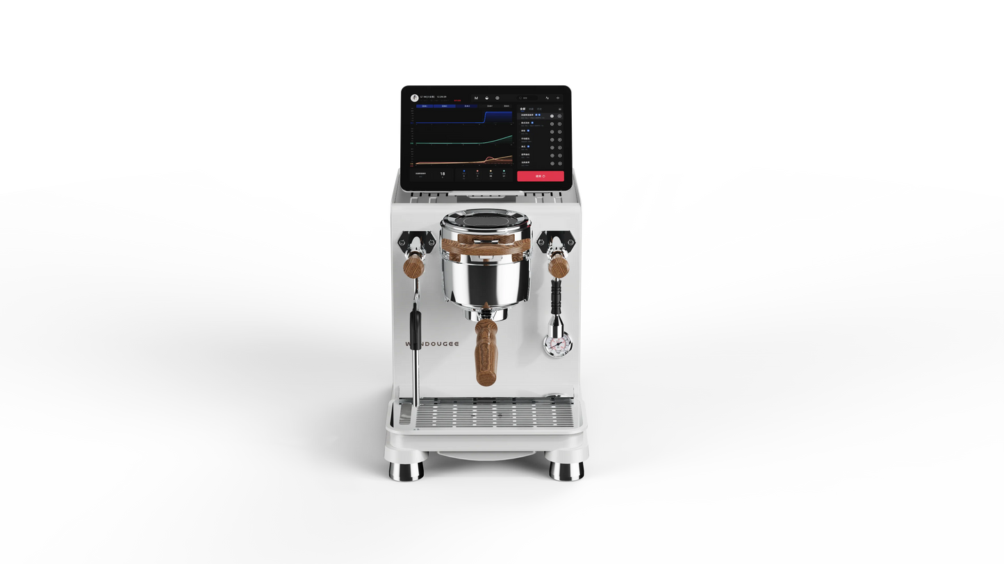 Wendougee DATA-S Semi-Automatic Espresso Machine WHITE