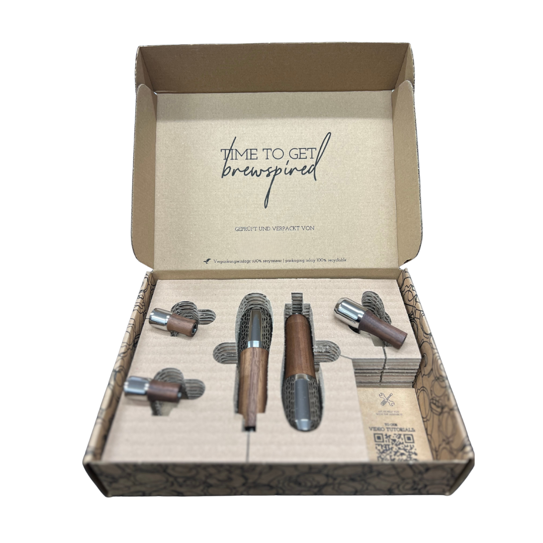 Leverback Conversion Kit All Flick Lever Conversion Set 2 handles WALNUT