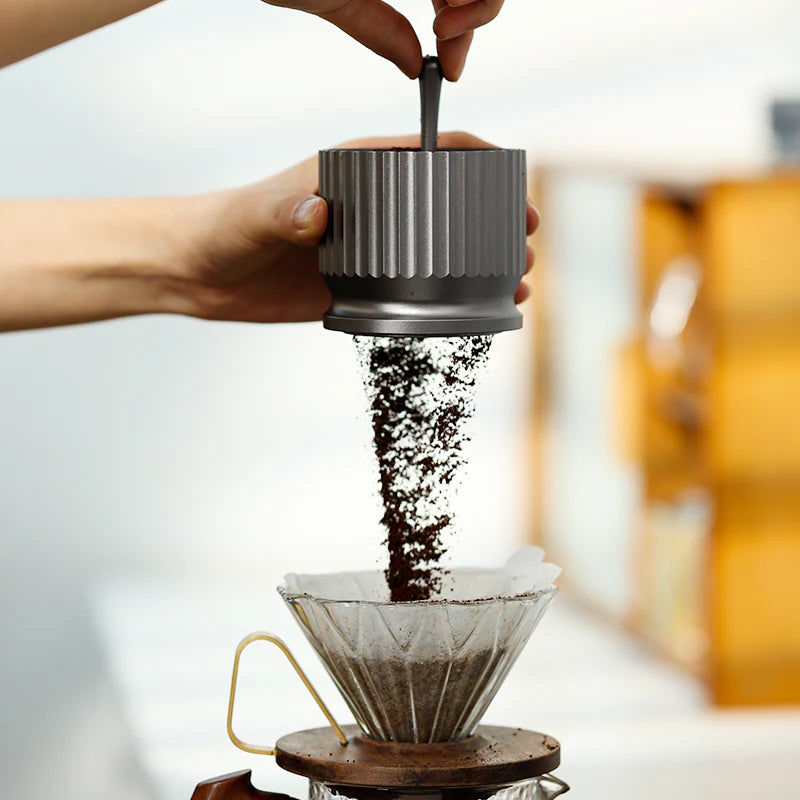 ZeroHero Thor Dosing cup with tamper 50g Grey