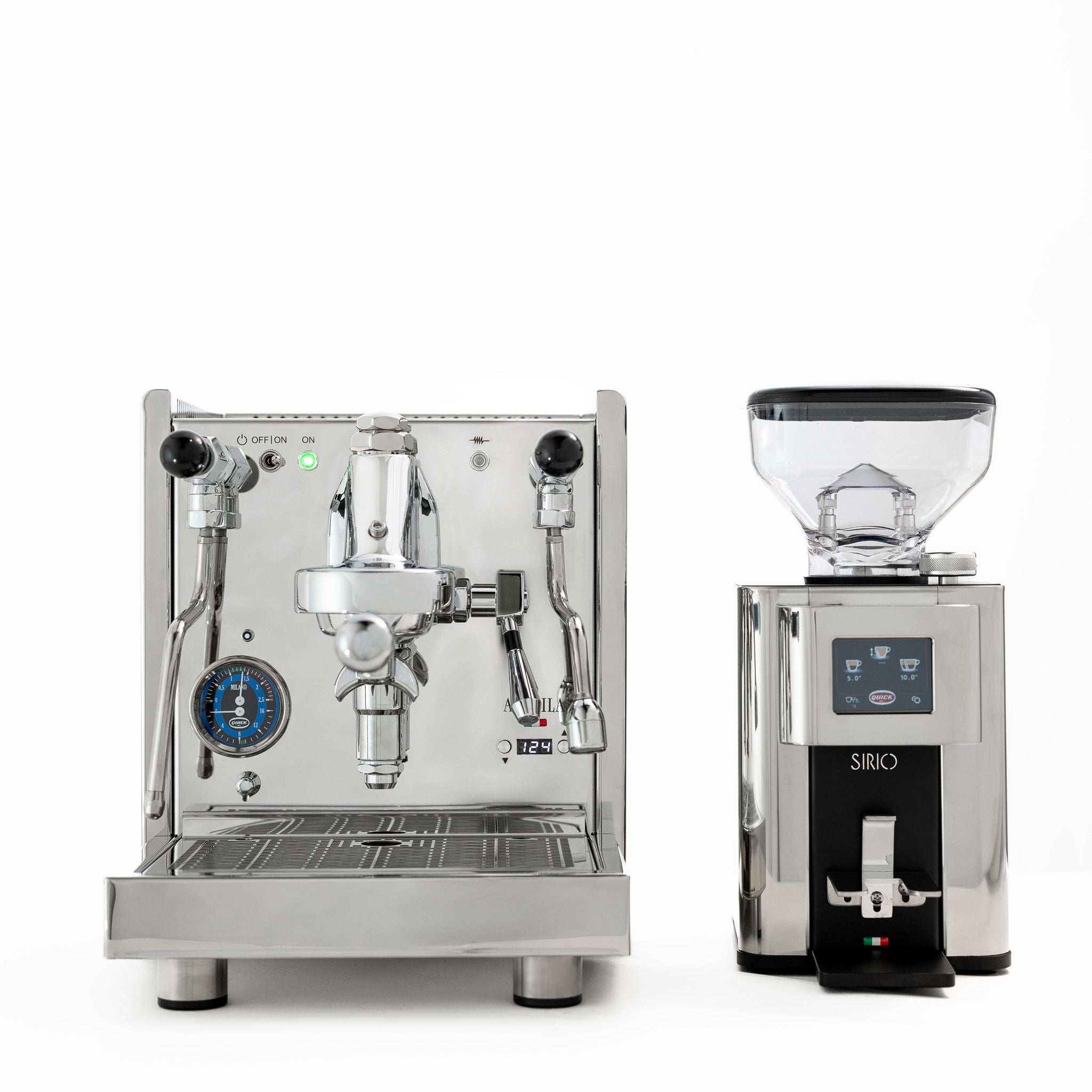 Quick Mill Aquila Profi Stainless Steel Coffee Machine