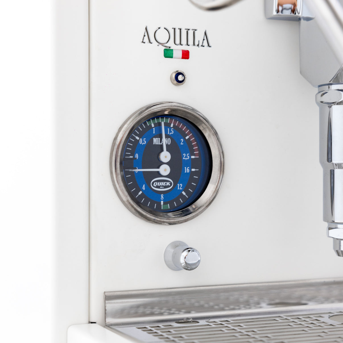 Quick Mill Aquila Profi White Coffee Machine Espresso Connect