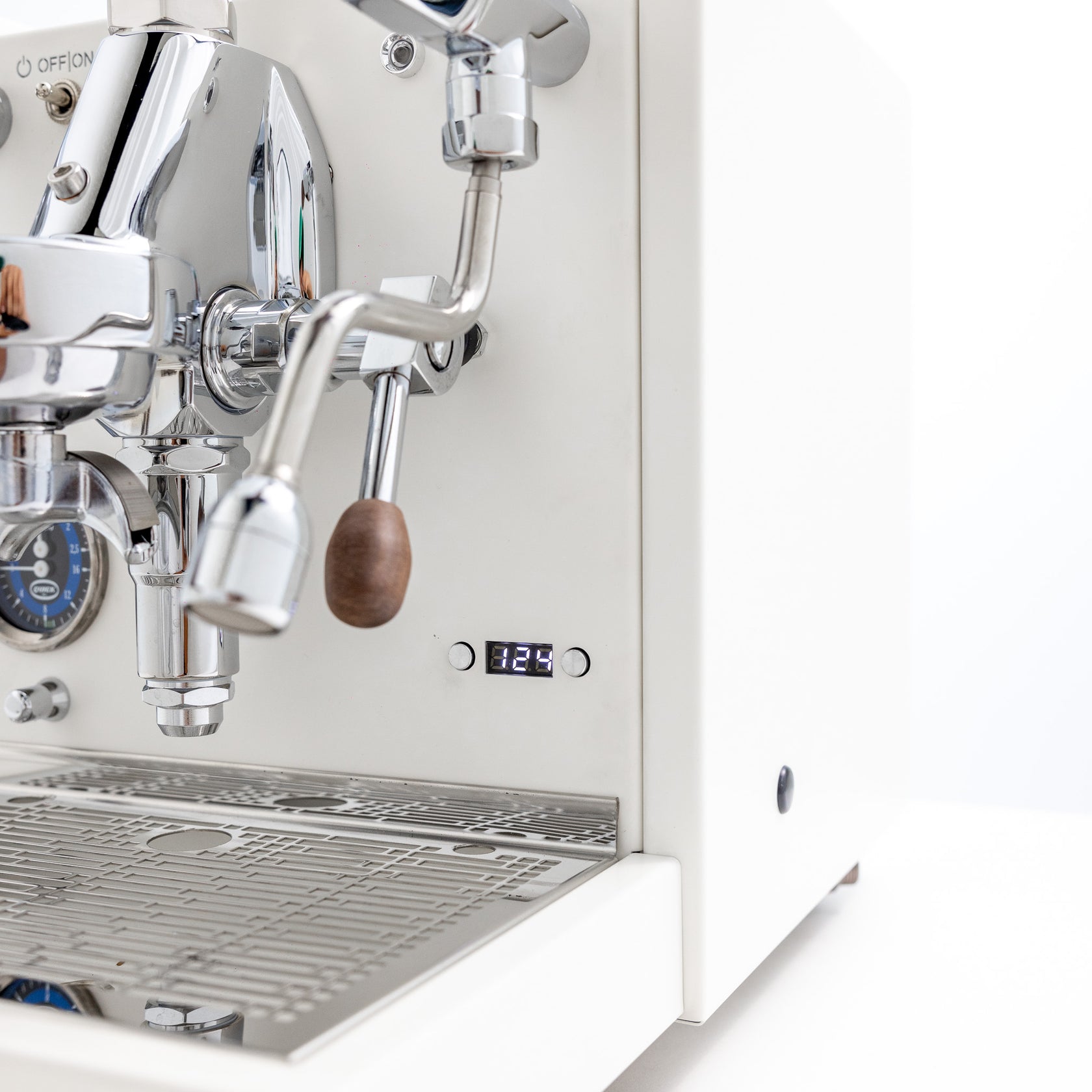 Quick Mill Aquila Profi White Coffee Machine Espresso Connect