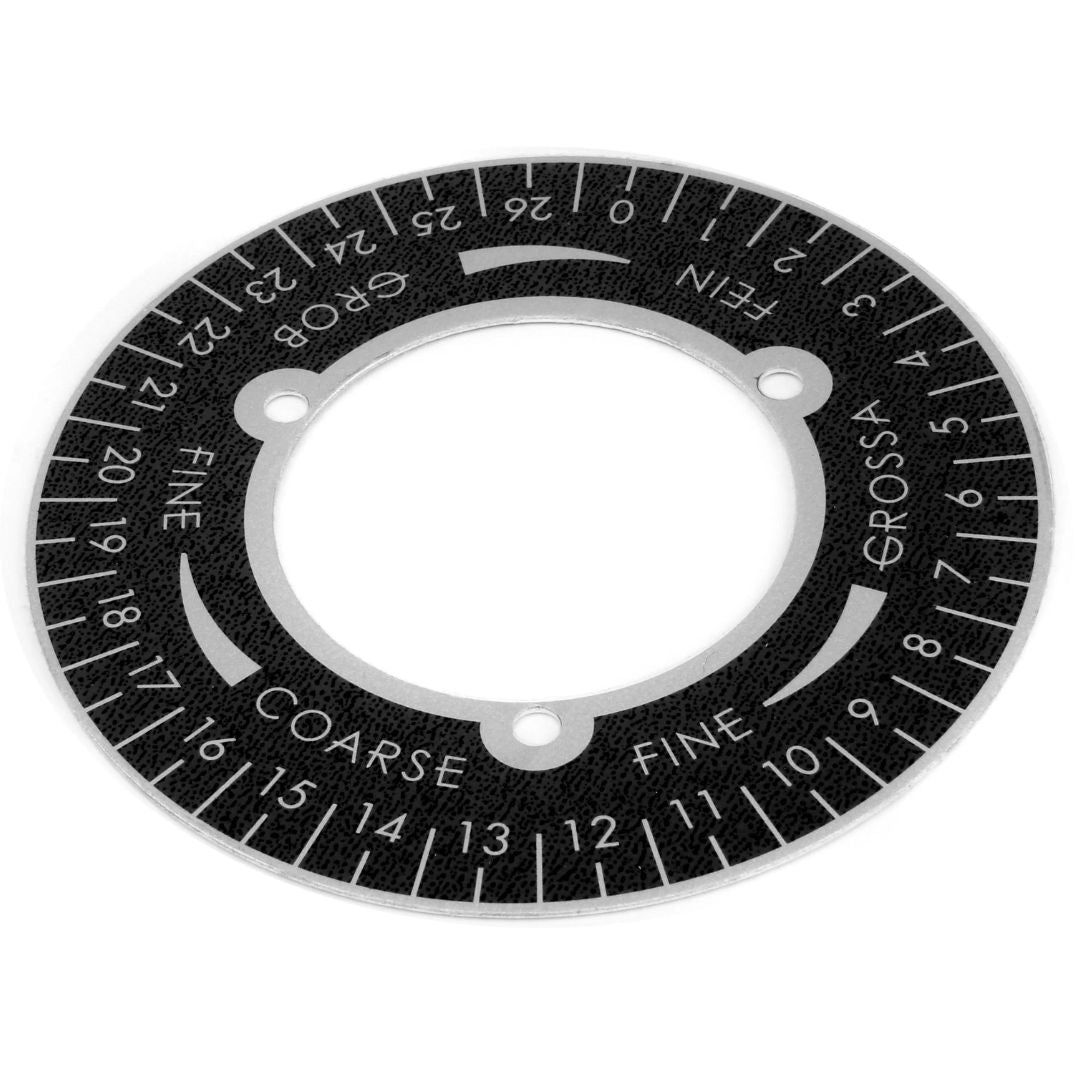 ECM Dial Wheel Digit Plate Black G1076.1