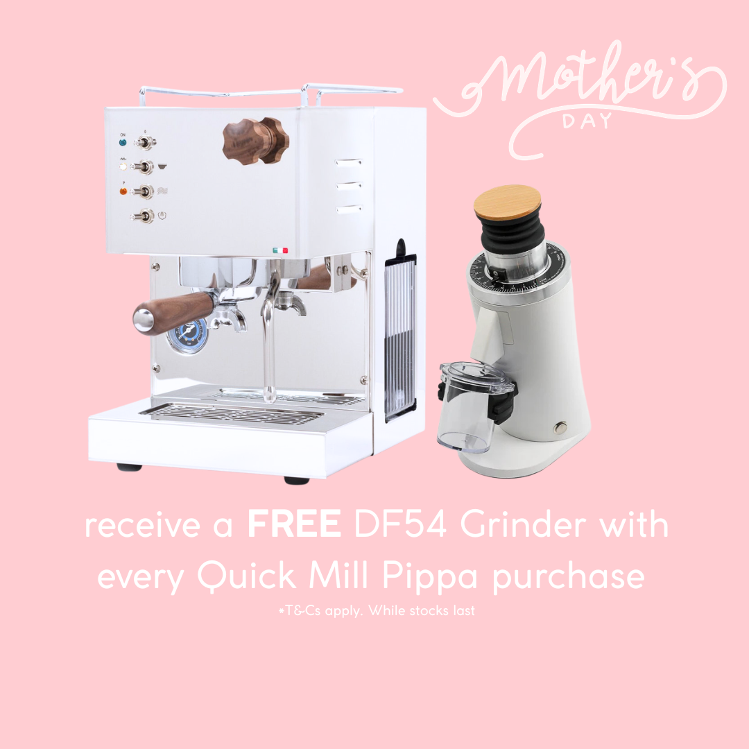 Quick Mill Pippa & DF54 Grinder WHITE