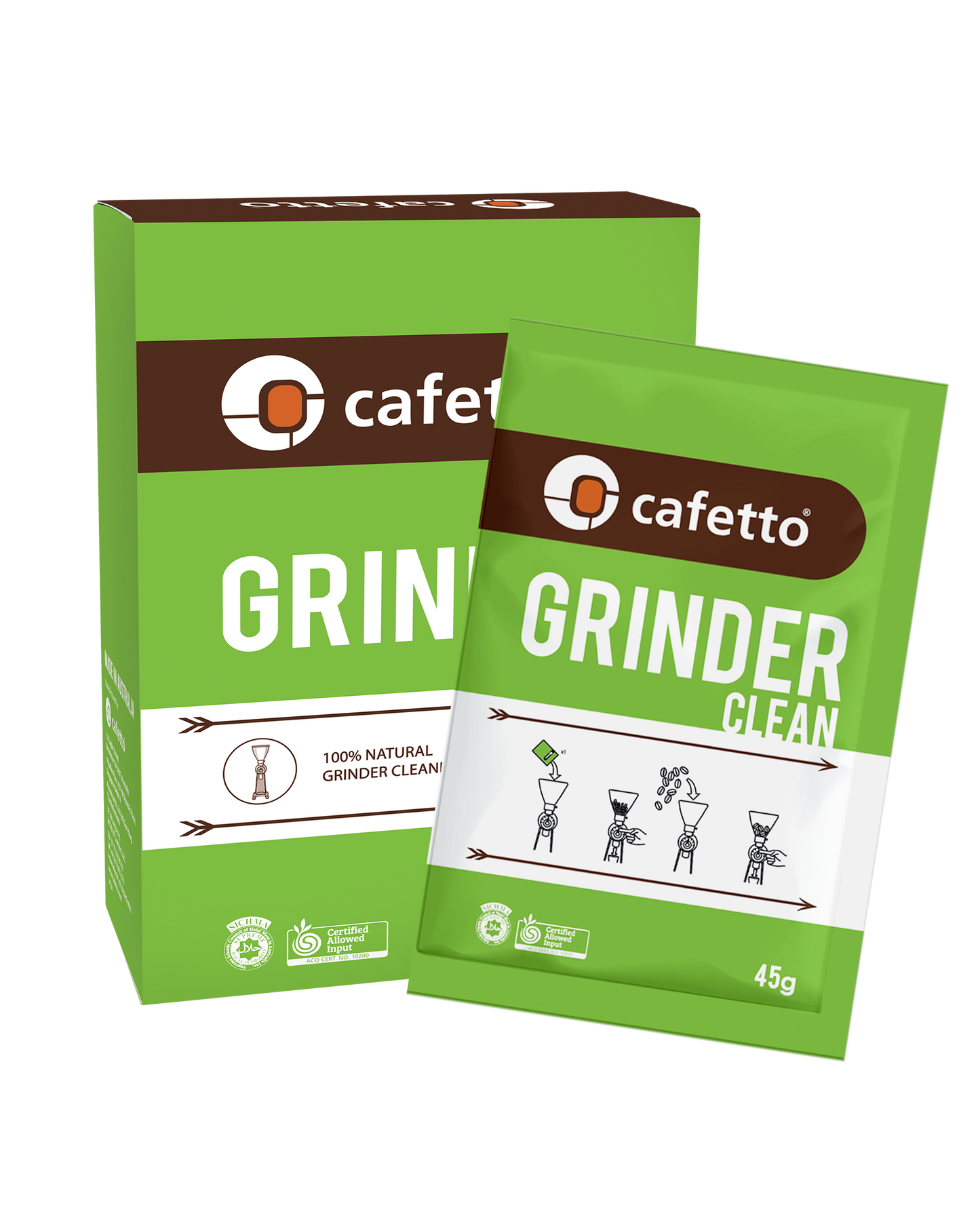 Cafetto Grinder Clean 3 x 45g Box