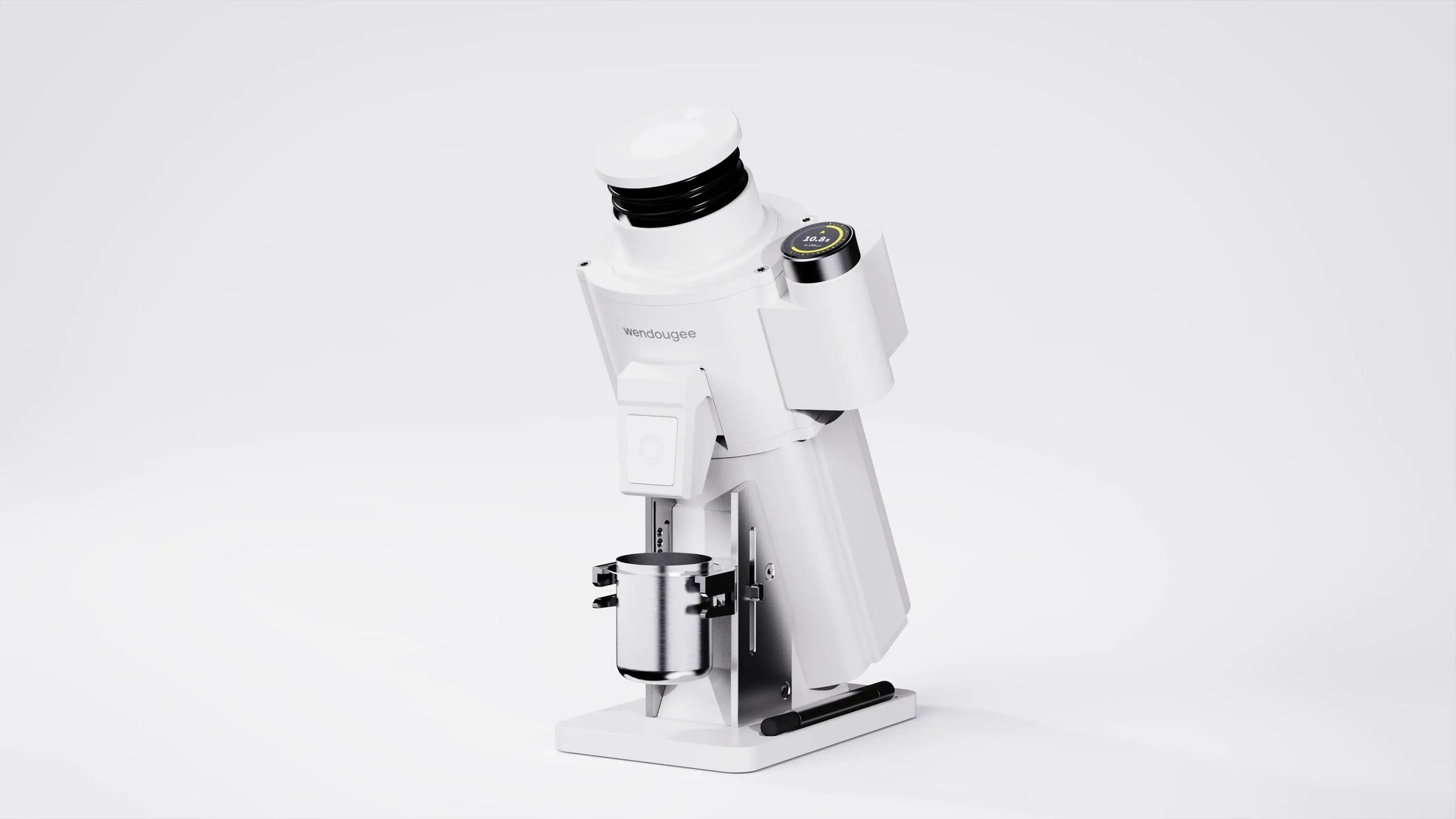 Wendougee Milo Play Coffee Grinder White, high-performance single-dose coffee grinder for precision grinding.