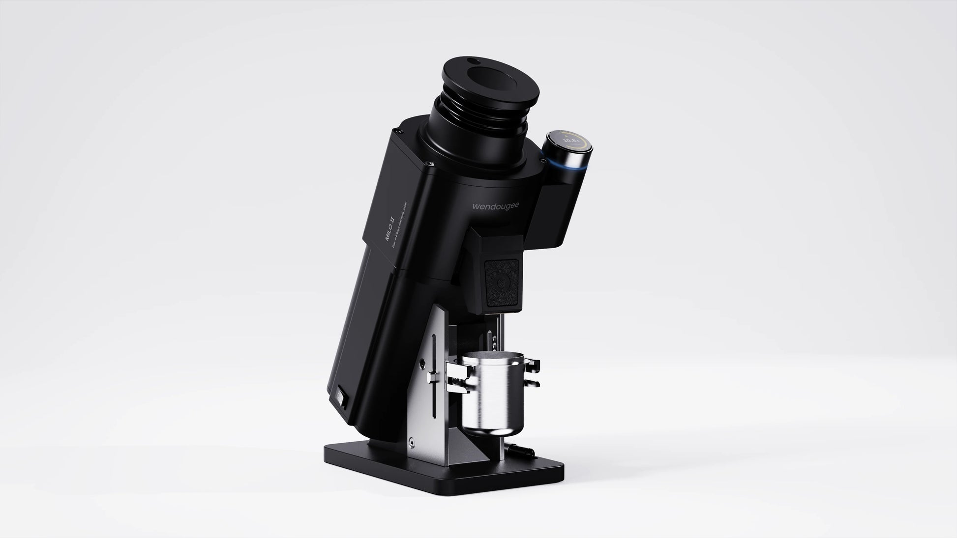 Wendougee Milo Play Coffee Grinder showcasing sleek design and precise grinding functionality.