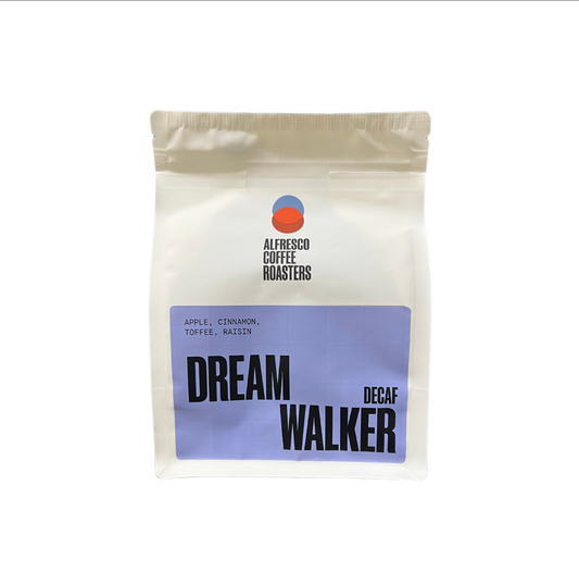 Dream Walker 250g Decaf by Alfresco Coffee