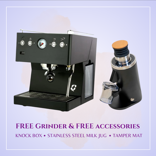 Quick Mill Luna & DF54 Grinder (BLACK)