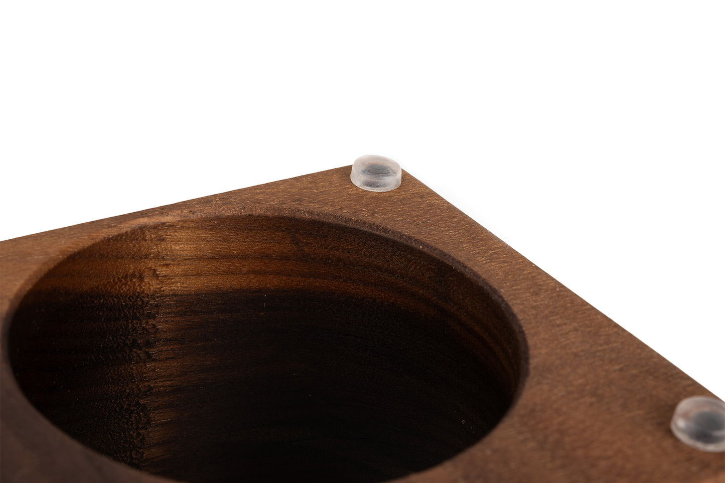 Brewspire Tamping Block Trio Walnut (lengthwise)