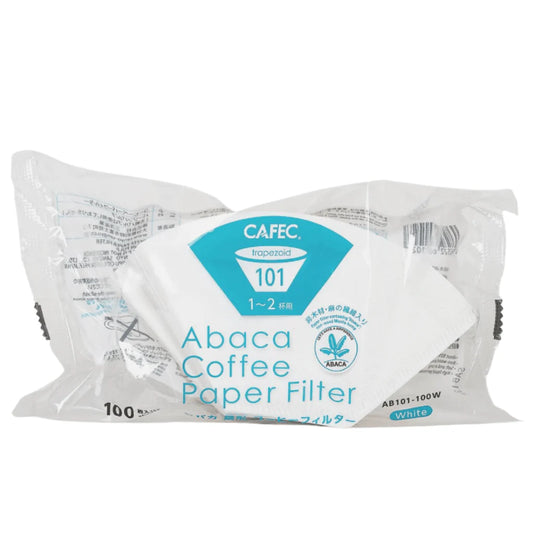 Cafec 1-2 Cup Abaca Trapezoid Filter Paper 100 Pack