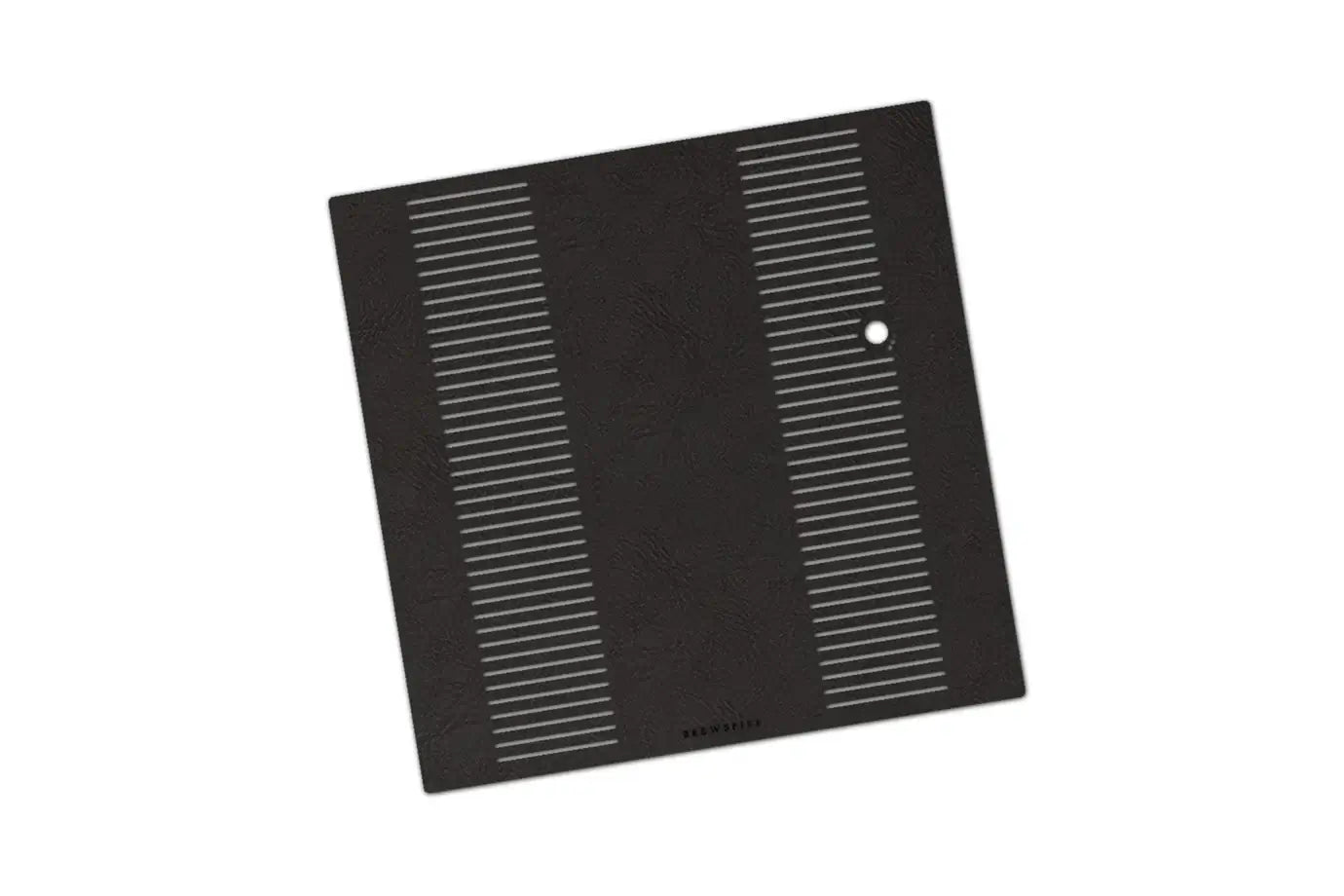 Protective Cover for La Marzocco Linea Mini R Black shown from above in black with white stripes.
