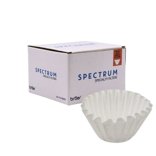 Bruer Spectrum Wave Paper Filter 4-8 cup - 100 pk