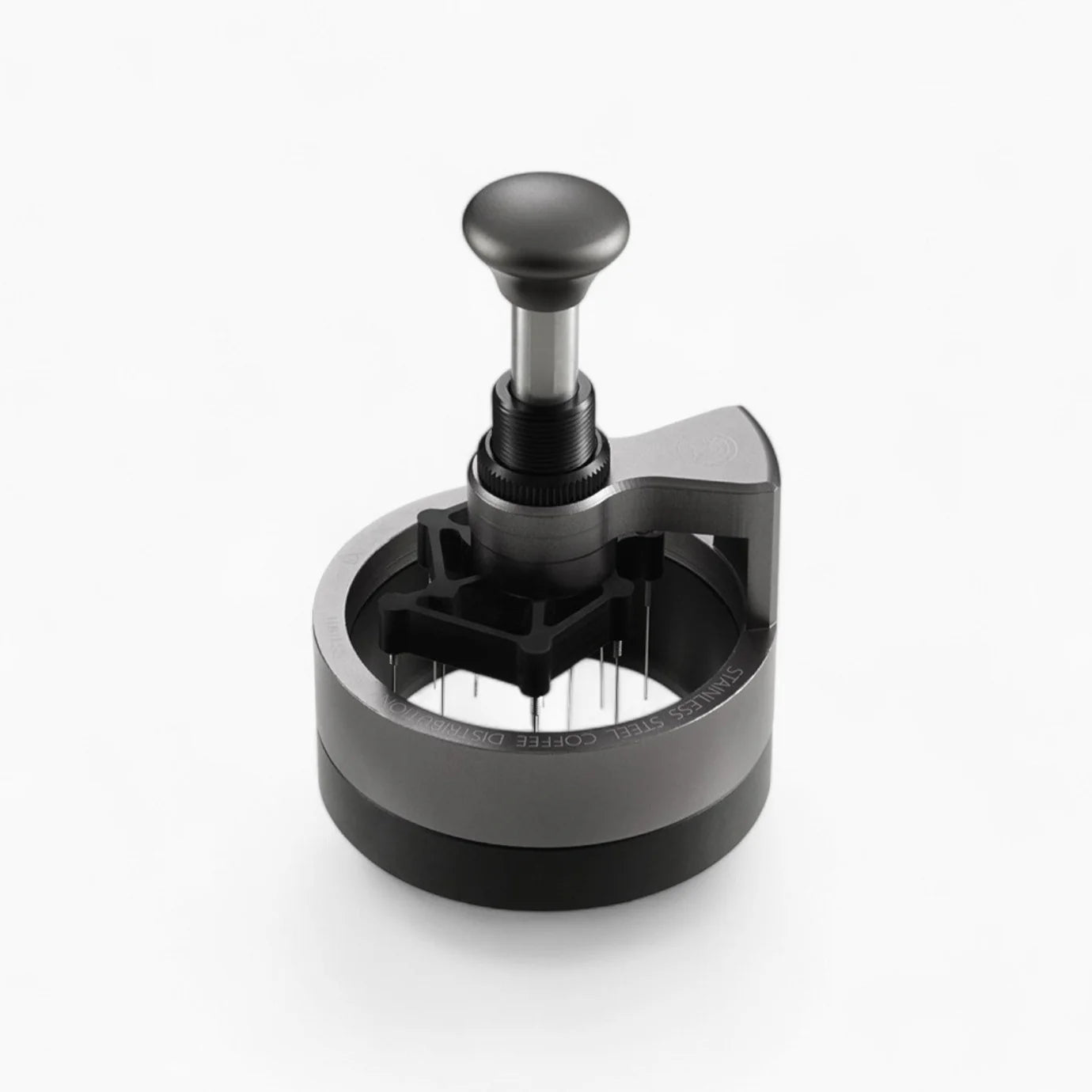 ZeroHero 58mm Sword Needle Distributor featuring precision needle technology for optimal coffee ground distribution.