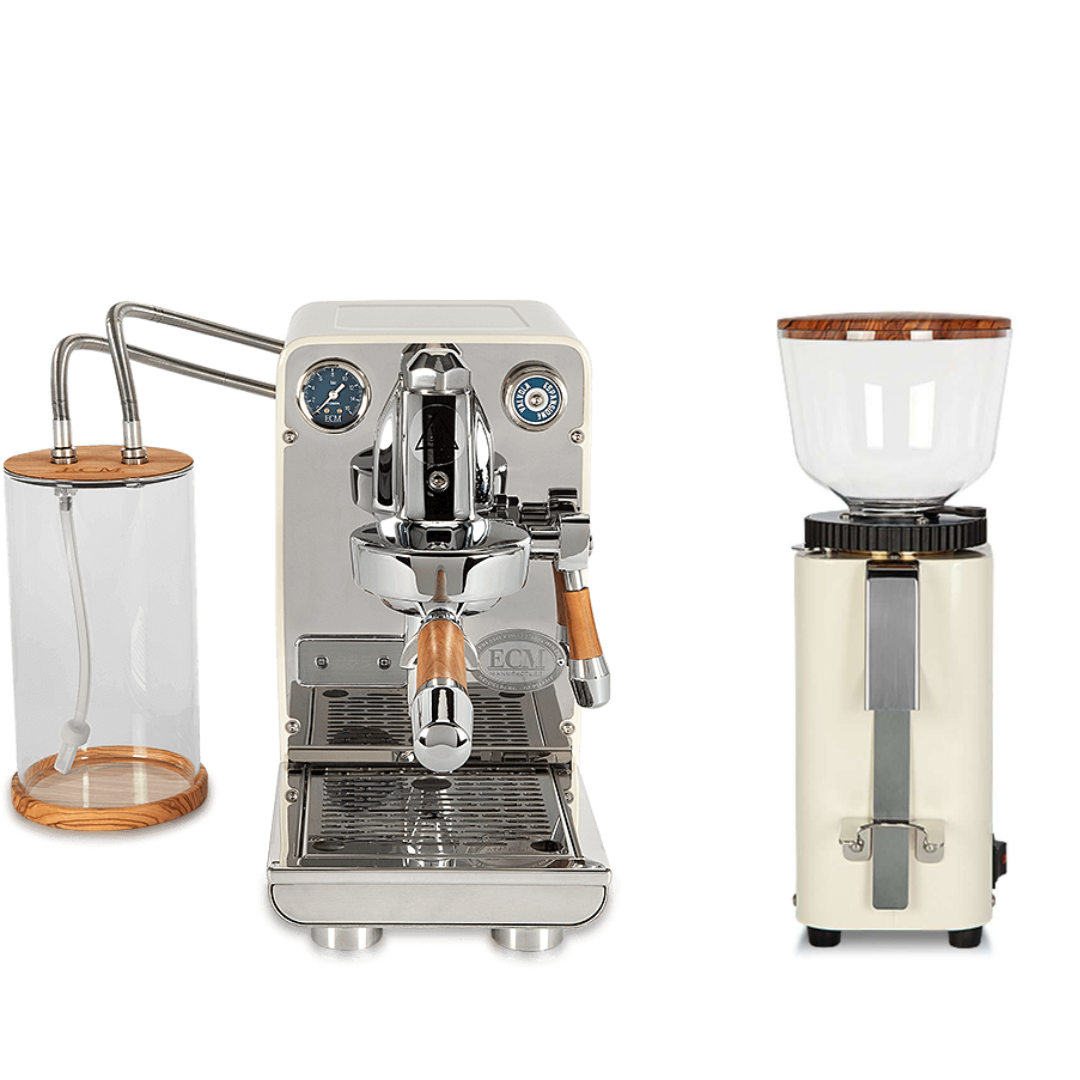 ECM Puristika 'Cream Coloured' Coffee Machine Bundle
