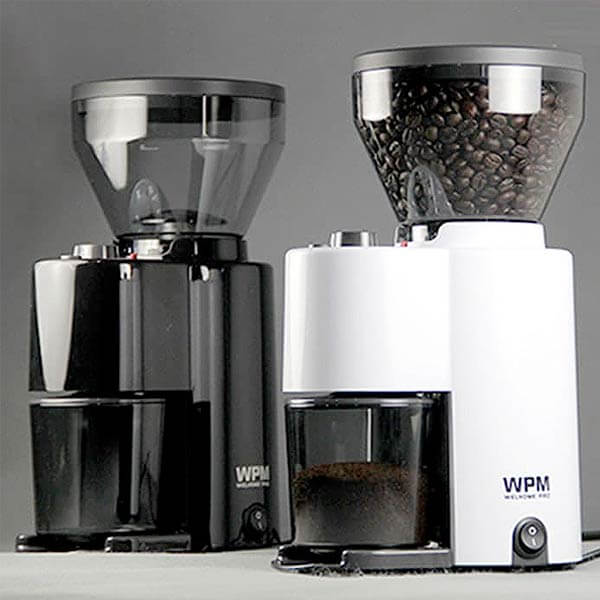 WPM Domestic Coffee Grinder (White) - {{ Espresso_Connect }}