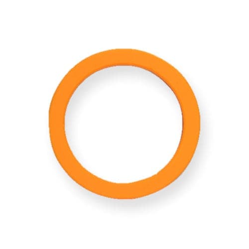 Orange Silicon E61 Group Seals 8mm - {{ Espresso_Connect }}