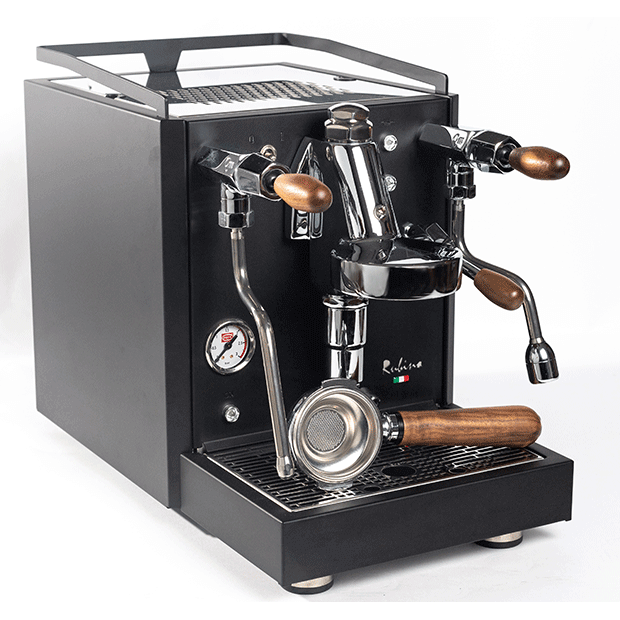 Quick Mill Rubino Schwarz Espresso Coffee Machine - {{ Espresso_Connect }}